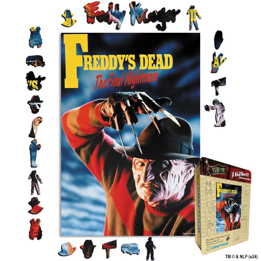 Animal Jigsaw Puzzle > Wooden Jigsaw Puzzle > Jigsaw Puzzle A4 + Wooden Gift Box One, Two, Freddy's coming for you - Wooden Jigsaw Puzzle