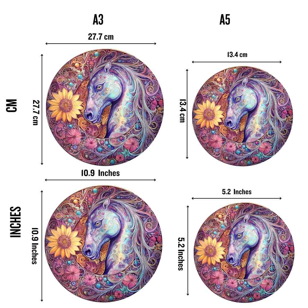 Animal Jigsaw Puzzle > Wooden Jigsaw Puzzle > Jigsaw Puzzle Horse - Jigsaw Puzzle