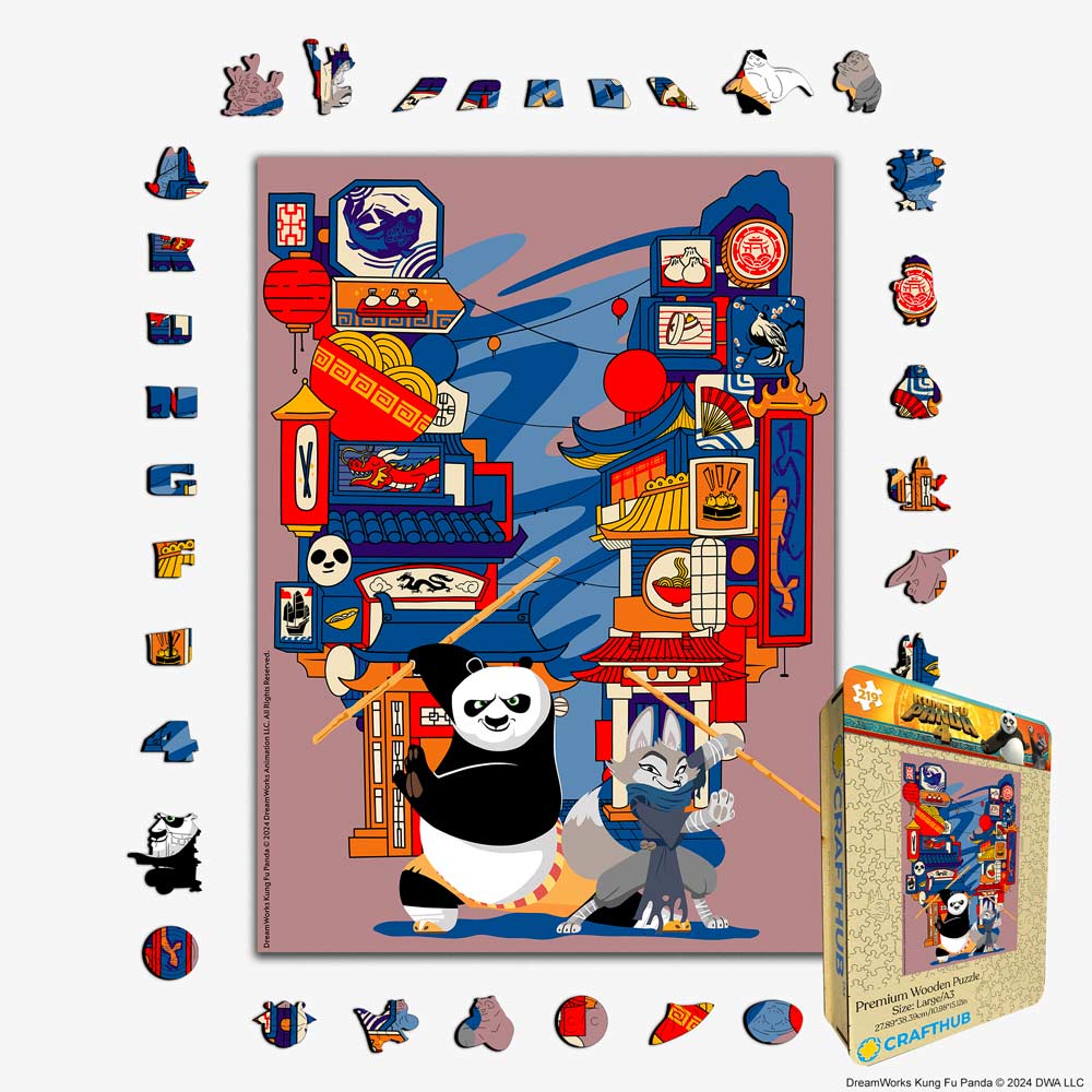 Animal Jigsaw Puzzle > Wooden Jigsaw Puzzle > Jigsaw Puzzle A3 + Wooden Gift Box Hungry for justice - Wooden Jigsaw Puzzle