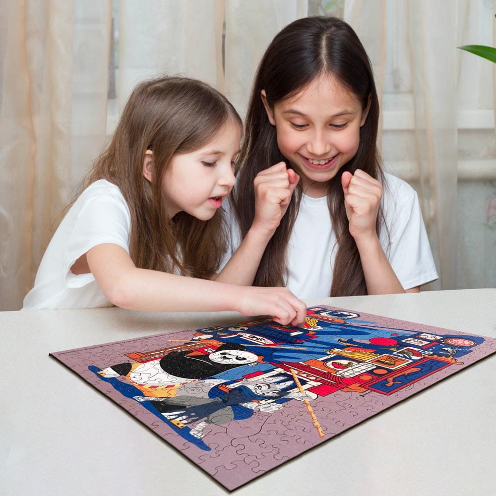 Animal Jigsaw Puzzle > Wooden Jigsaw Puzzle > Jigsaw Puzzle A3 + Wooden Gift Box Hungry for justice - Wooden Jigsaw Puzzle