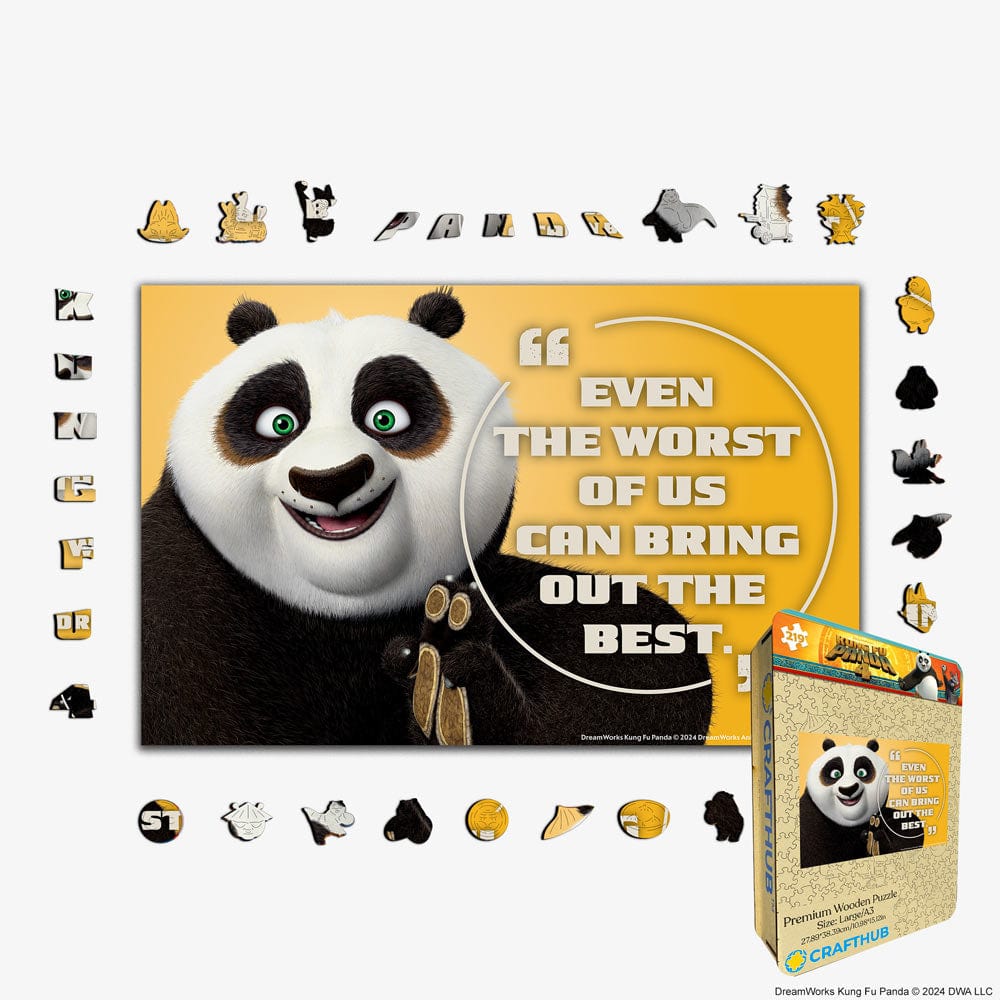 Animal Jigsaw Puzzle > Wooden Jigsaw Puzzle > Jigsaw Puzzle A3 + Wooden Gift Box Even The Worst Of Us Can Bring Out The Best - Wooden Jigsaw Puzzle