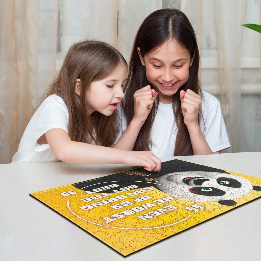 Animal Jigsaw Puzzle > Wooden Jigsaw Puzzle > Jigsaw Puzzle A3 + Wooden Gift Box Even The Worst Of Us Can Bring Out The Best - Wooden Jigsaw Puzzle