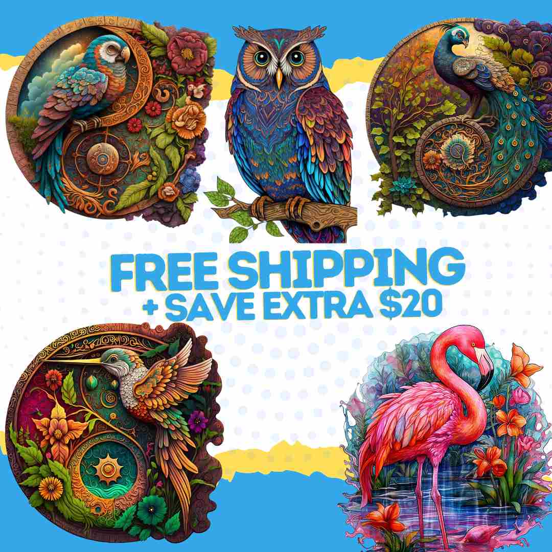 Puzzle Accessories A3: TOP 5 BEST BIRDS SELLING Wooden Jigsaw Puzzles Top 5 Birds Wooden Jigsaw Puzzles (Up to $20 Off + Free Shipping)