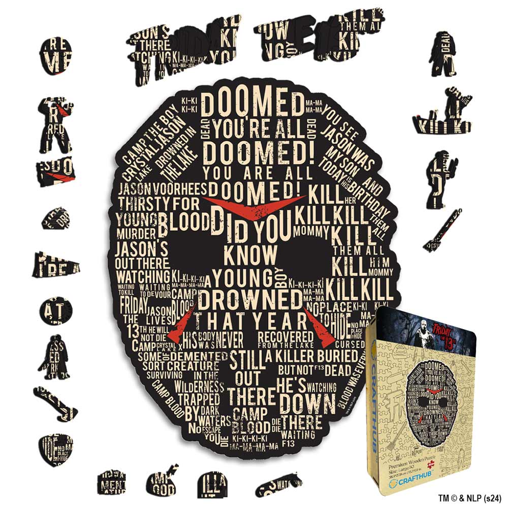 Animal Jigsaw Puzzle > Wooden Jigsaw Puzzle > Jigsaw Puzzle A4 + Wooden Gift Box Jason Words of Fear - Wooden Jigsaw Puzzle
