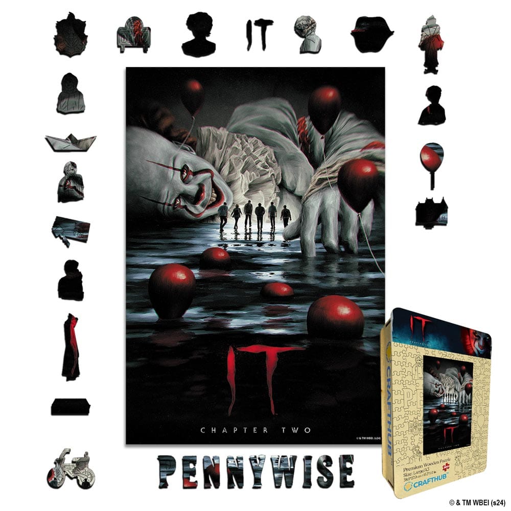 Animal Jigsaw Puzzle > Wooden Jigsaw Puzzle > Jigsaw Puzzle A4 + Wooden Gift Box We All Float Down Here - Wooden Jigsaw Puzzle