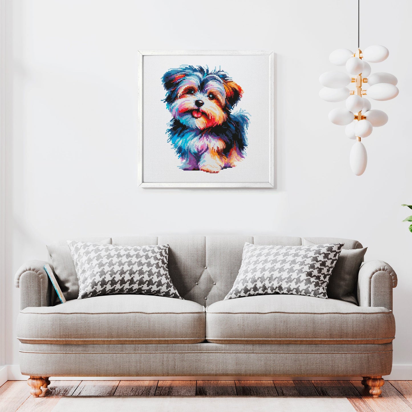 15.7"x15.7" / 40cm x 40cm Morkie Dog - Diamond Painting Kit