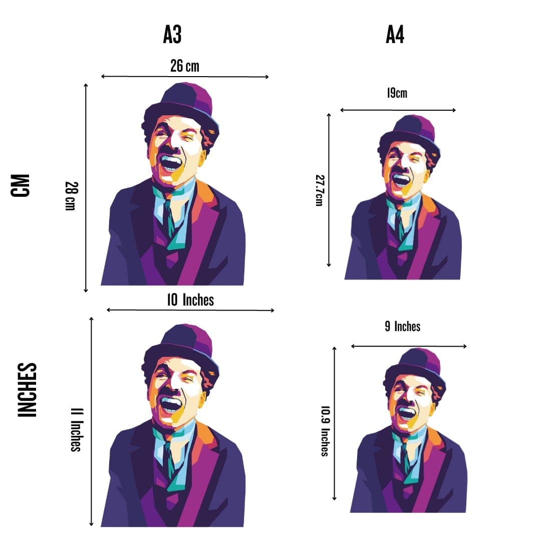 Animal Jigsaw Puzzle > Wooden Jigsaw Puzzle > Jigsaw Puzzle Laughing Charlie Chaplin - Jigsaw Puzzle
