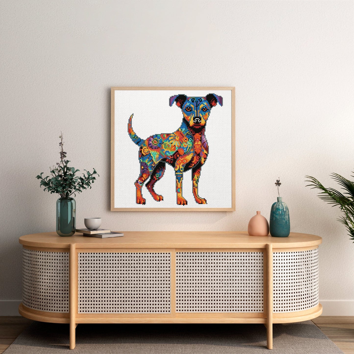 15.7"x15.7" / 40cm x 40cm Pinscher Dog - Diamond Painting Kit