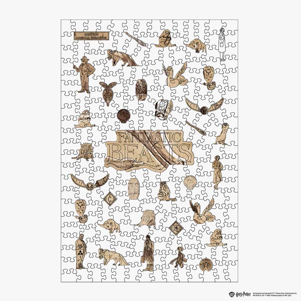 Animal Jigsaw Puzzle > Wooden Jigsaw Puzzle > Jigsaw Puzzle Niffler Wizarding Sketch - Wooden Jigsaw Puzzle