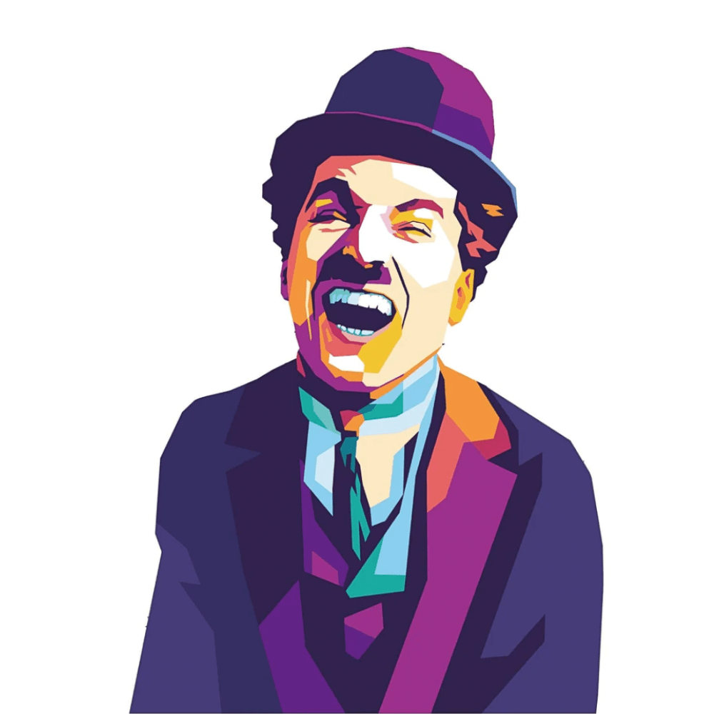 Animal Jigsaw Puzzle > Wooden Jigsaw Puzzle > Jigsaw Puzzle A4 | Wooden Box Laughing Charlie Chaplin - Jigsaw Puzzle
