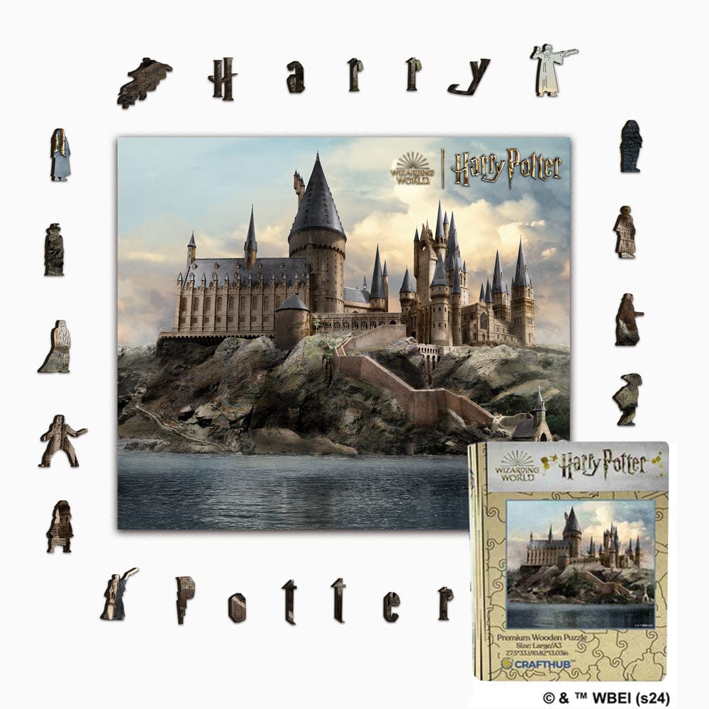 Animal Jigsaw Puzzle > Wooden Jigsaw Puzzle > Jigsaw Puzzle A2 + Wooden Gift Box Harry Potter - Hogwarts Castle Wooden Jigsaw Puzzle