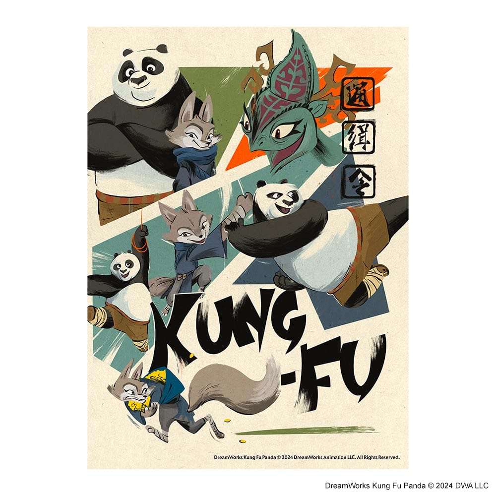 Animal Jigsaw Puzzle > Wooden Jigsaw Puzzle > Jigsaw Puzzle Kung Fu Friends Forever - Wooden Jigsaw Puzzle