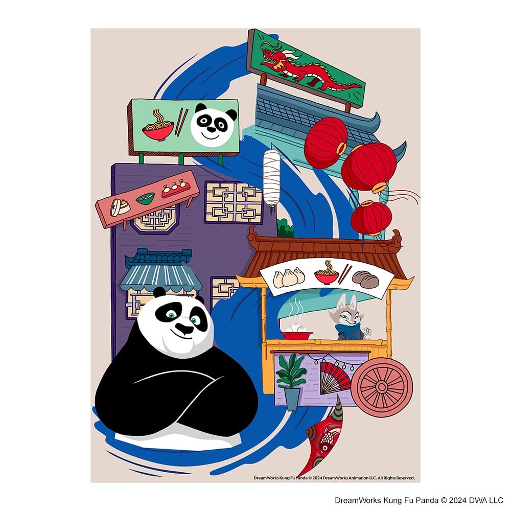 Animal Jigsaw Puzzle > Wooden Jigsaw Puzzle > Jigsaw Puzzle A3 + Wooden Gift Box Powered By Noodles - Wooden Jigsaw Puzzle
