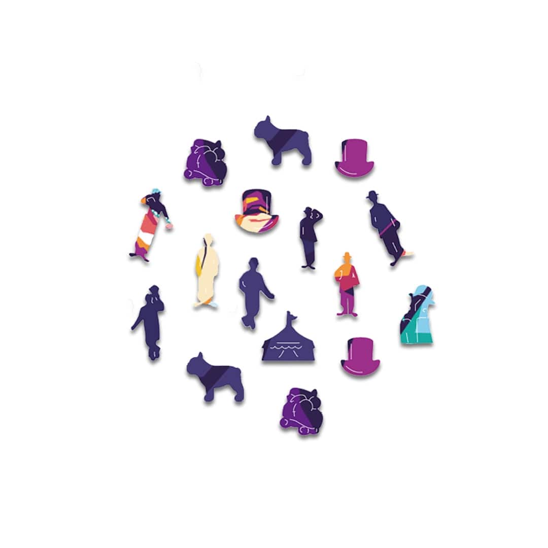 Animal Jigsaw Puzzle > Wooden Jigsaw Puzzle > Jigsaw Puzzle Laughing Charlie Chaplin - Jigsaw Puzzle