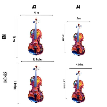 Animal Jigsaw Puzzle > Wooden Jigsaw Puzzle > Jigsaw Puzzle Violin - Jigsaw Puzzle