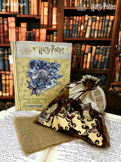 Animal Jigsaw Puzzle > Wooden Jigsaw Puzzle > Jigsaw Puzzle A3 Ravenclaw Crest - Utilitarian Romance Wooden Jigsaw Puzzle