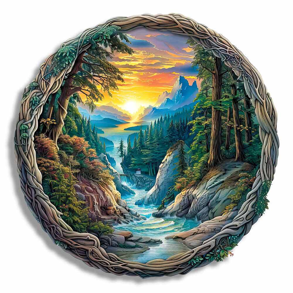 Animal Jigsaw Puzzle > Wooden Jigsaw Puzzle > Jigsaw Puzzle 3D Hidden Village - Jigsaw Puzzle