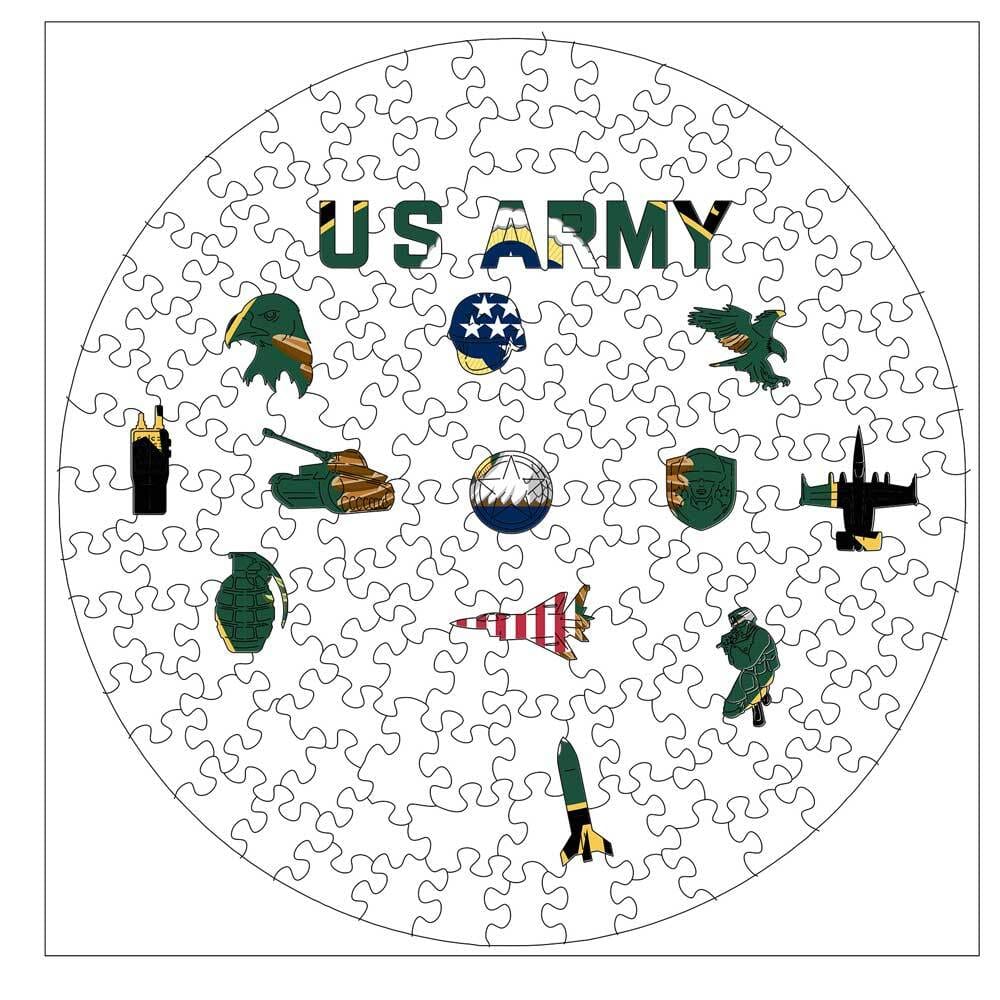 Animal Jigsaw Puzzle > Wooden Jigsaw Puzzle > Jigsaw Puzzle The United States Army - Wooden Jigsaw Puzzle