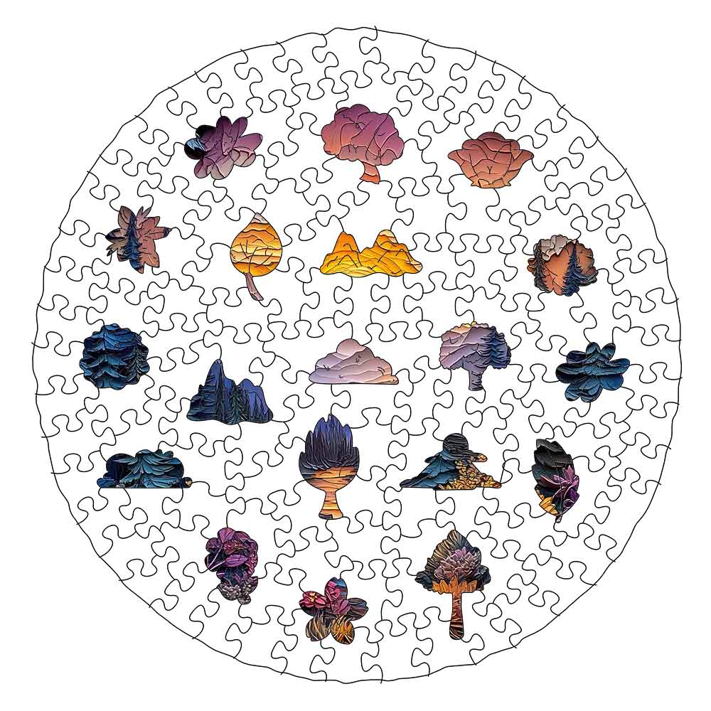 Animal Jigsaw Puzzle > Wooden Jigsaw Puzzle > Jigsaw Puzzle Charming Forest - Jigsaw Puzzle