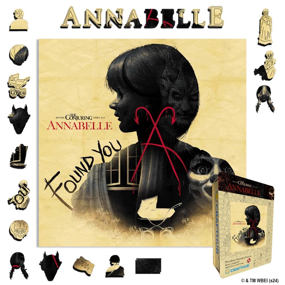 Animal Jigsaw Puzzle > Wooden Jigsaw Puzzle > Jigsaw Puzzle A4 + Wooden Gift Box Annabelle Found You - Wooden Jigsaw Puzzle