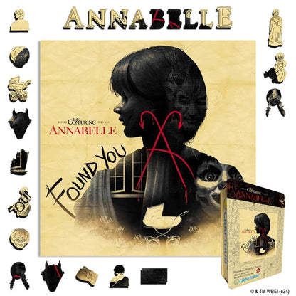 Animal Jigsaw Puzzle > Wooden Jigsaw Puzzle > Jigsaw Puzzle A4 + Wooden Gift Box Annabelle Found You - Wooden Jigsaw Puzzle