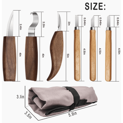 Puzzle Accessories 10 IN 1 WOOD CARVING TOOL SET