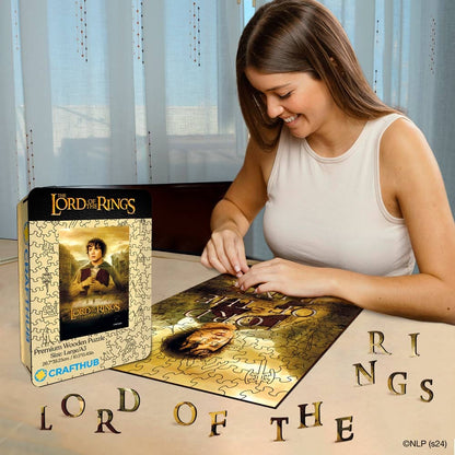 Animal Jigsaw Puzzle > Wooden Jigsaw Puzzle > Jigsaw Puzzle Frodo Baggins and the Middle Earth - Wooden Jigsaw Puzzle