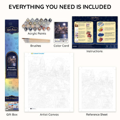 Animal Jigsaw Puzzle > Wooden Jigsaw Puzzle > Jigsaw Puzzle 40x50cm Harry Potter - Boats To Hogwarts Paint by Numbers