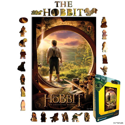 Animal Jigsaw Puzzle > Wooden Jigsaw Puzzle > Jigsaw Puzzle A4 + Wooden Gift Box The Hobbit An Unexpected Journey - Wooden Jigsaw Puzzle
