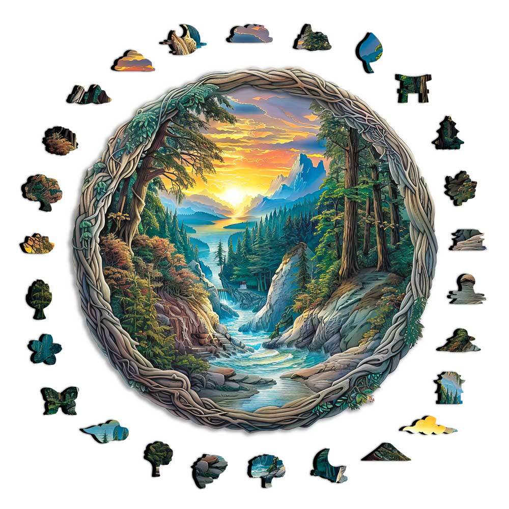 Animal Jigsaw Puzzle > Wooden Jigsaw Puzzle > Jigsaw Puzzle A5 3D Hidden Village - Jigsaw Puzzle