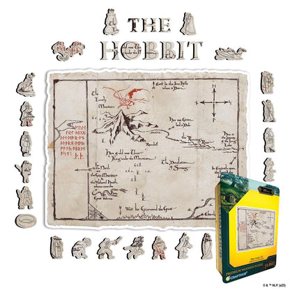 Animal Jigsaw Puzzle > Wooden Jigsaw Puzzle > Jigsaw Puzzle A4 + Wooden Gift Box Thrór's Map - Wooden Jigsaw Puzzle