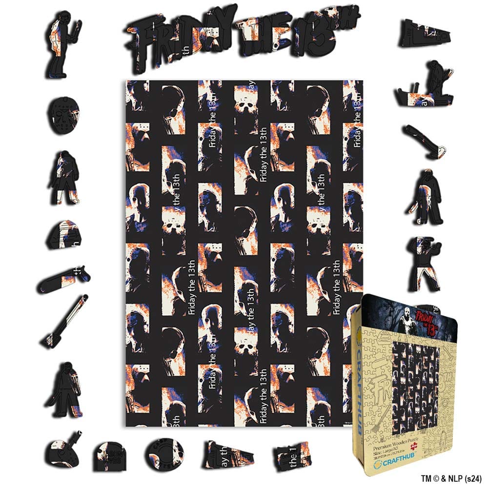 Animal Jigsaw Puzzle > Wooden Jigsaw Puzzle > Jigsaw Puzzle A4 + Wooden Gift Box Friday the 13th - Wooden Jigsaw Puzzle