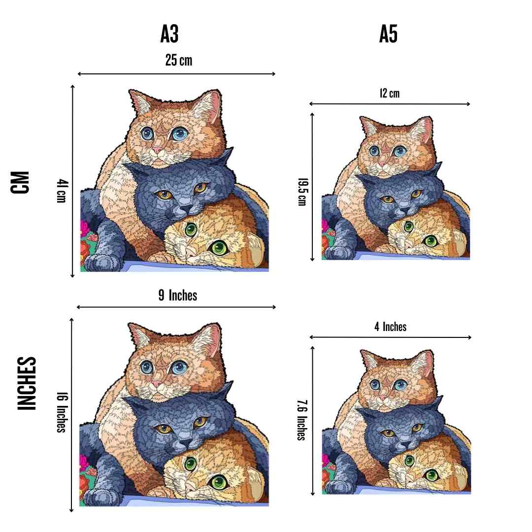 Tri-Cats - Jigsaw Puzzle