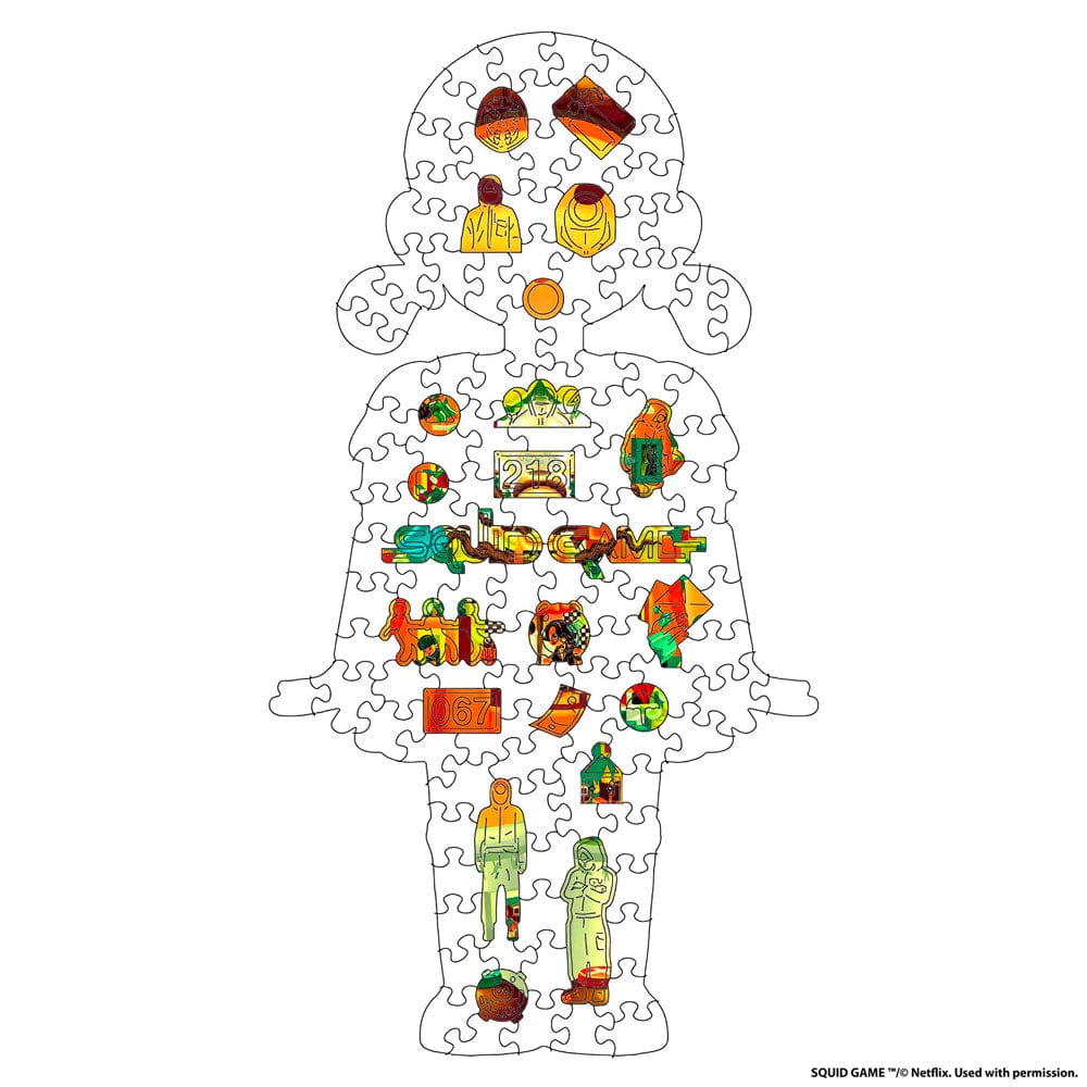 Animal Jigsaw Puzzle > Wooden Jigsaw Puzzle > Jigsaw Puzzle Squid Game Doll - Wooden Jigsaw Puzzle