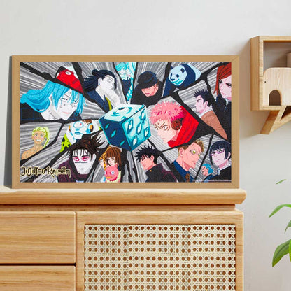 26" x 14.6" / 66cm x 37cm Jujutsu Kaisen - Diamond Painting Kit