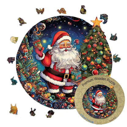 Animal Jigsaw Puzzle > Wooden Jigsaw Puzzle > Jigsaw Puzzle Santa Claus - Jigsaw Puzzle