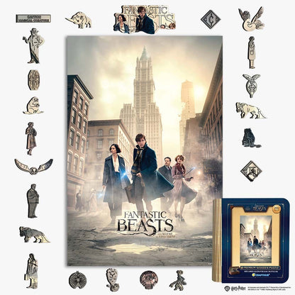 Animal Jigsaw Puzzle > Wooden Jigsaw Puzzle > Jigsaw Puzzle A4 + Wooden Gift Box Fantastic Beasts and Where to Find Them - Wooden Jigsaw Puzzle
