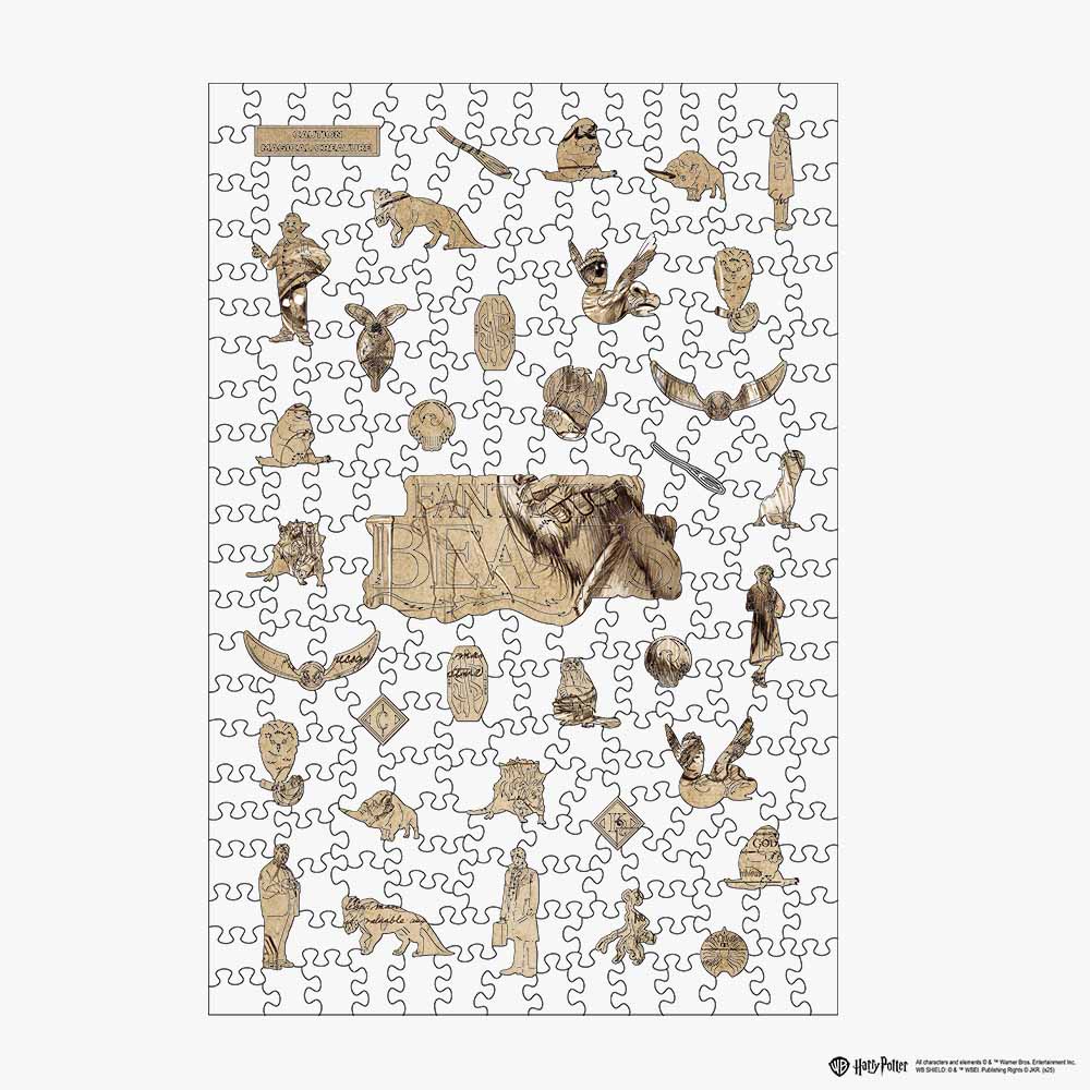 Animal Jigsaw Puzzle > Wooden Jigsaw Puzzle > Jigsaw Puzzle Demiguise Wizarding Sketch - Wooden Jigsaw Puzzle