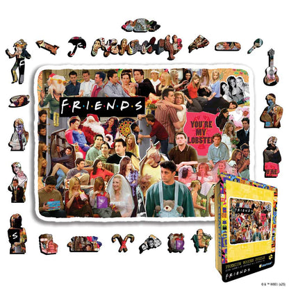 Animal Jigsaw Puzzle > Wooden Jigsaw Puzzle > Jigsaw Puzzle A4 + Wooden Gift Box Friends Forever - Wooden Jigsaw Puzzle