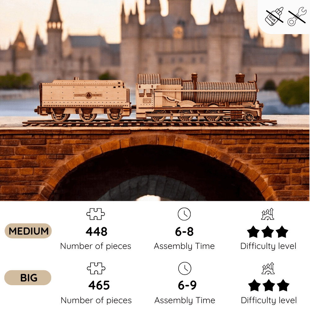 3D Puzzle Hogwarts Express - 3D Wooden Puzzle
