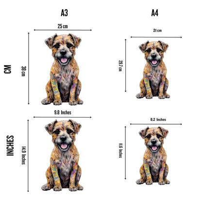 Animal Jigsaw Puzzle > Wooden Jigsaw Puzzle > Jigsaw Puzzle Border Terrier Dog - Jigsaw Puzzle