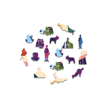 Animal Jigsaw Puzzle > Wooden Jigsaw Puzzle > Jigsaw Puzzle Happy Charlie Chaplin - Jigsaw Puzzle