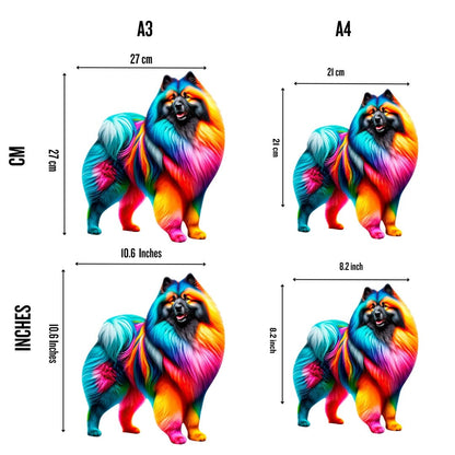 Animal Jigsaw Puzzle > Wooden Jigsaw Puzzle > Jigsaw Puzzle Keeshond Dog - Jigsaw Puzzle