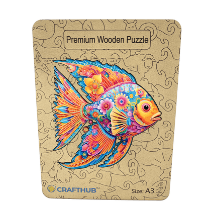 Animal Jigsaw Puzzle > Wooden Jigsaw Puzzle > Jigsaw Puzzle A3+ Wooden Box Fish - Jigsaw Puzzle