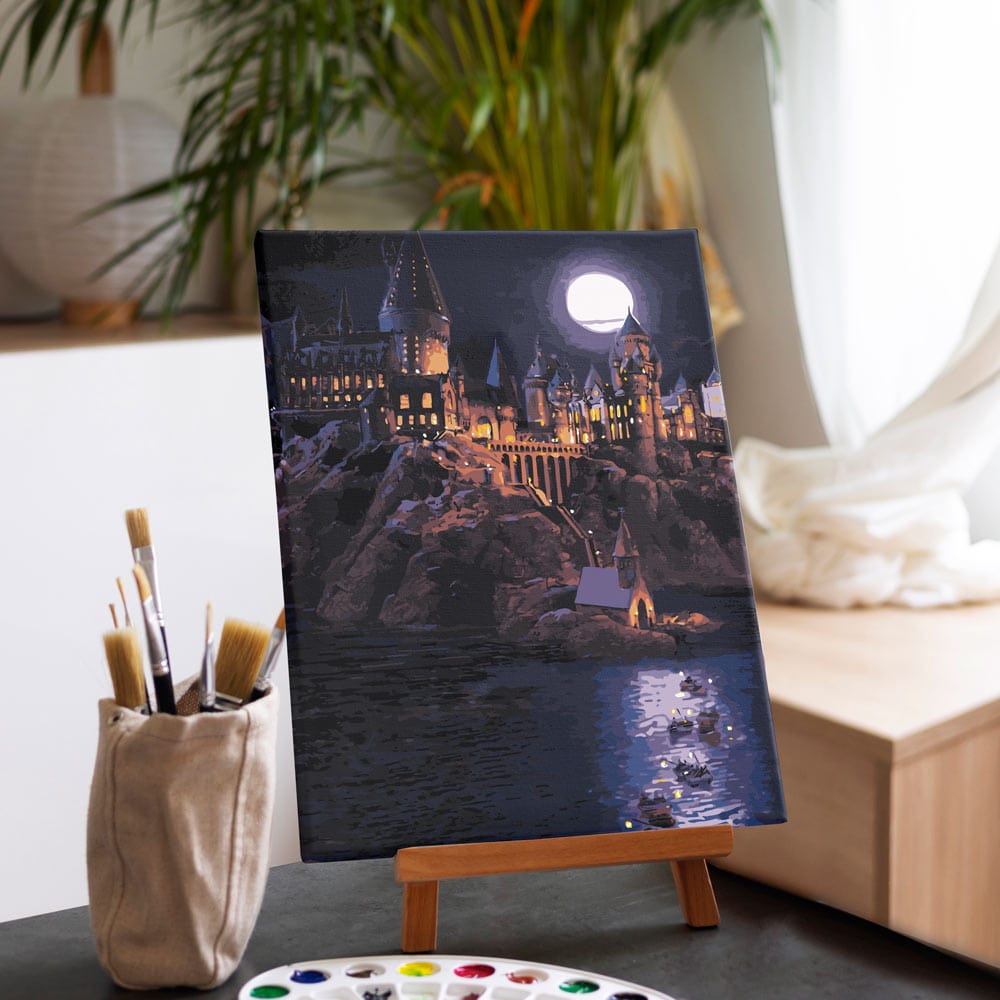 Animal Jigsaw Puzzle > Wooden Jigsaw Puzzle > Jigsaw Puzzle 40x50cm / 16x20 inches Boats To Hogwarts - Paint By Numbers Kit