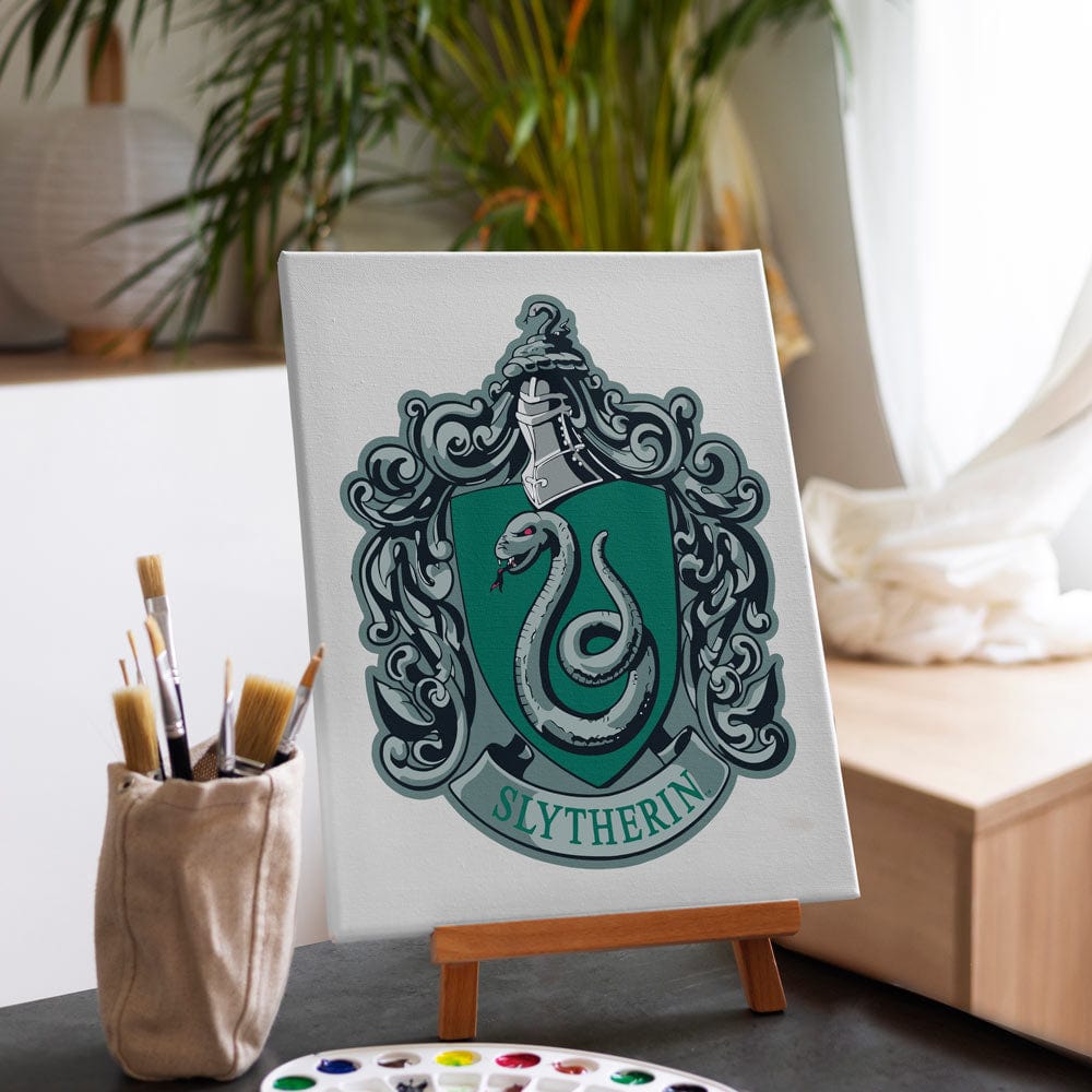 Animal Jigsaw Puzzle > Wooden Jigsaw Puzzle > Jigsaw Puzzle 40x50cm / 16x20 inches Slytherin Crest - Paint By Numbers Kit